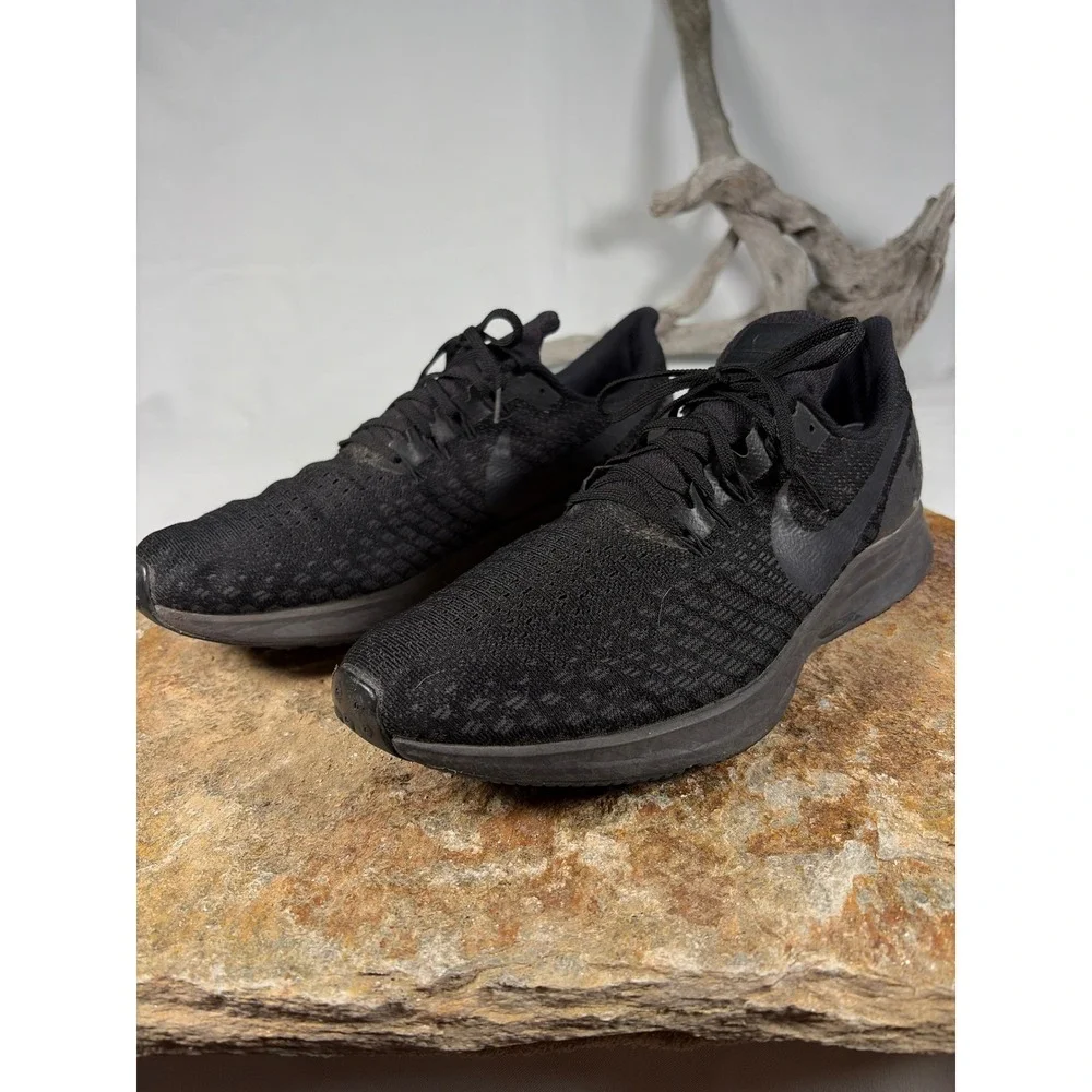 Nike Air Zoom Pegasus 35 Triple Black Mens Running Shoes 942851-002 US 13
